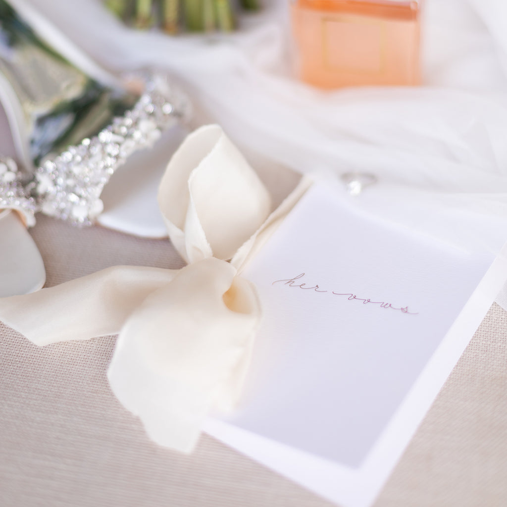 cream|Vow Cards (Set of 2) - The Whole Bride