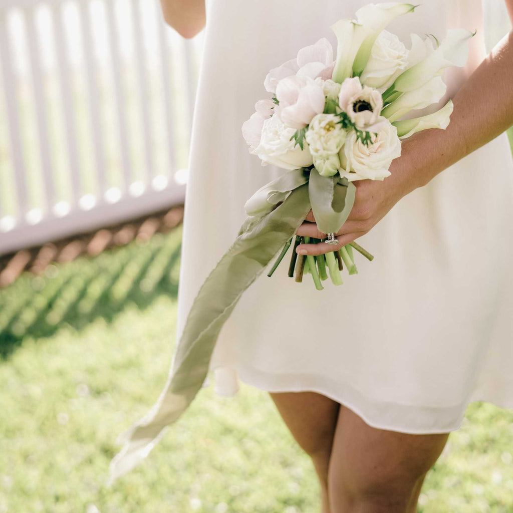 Olive|Silk Bouquet Ribbon - The Whole Bride