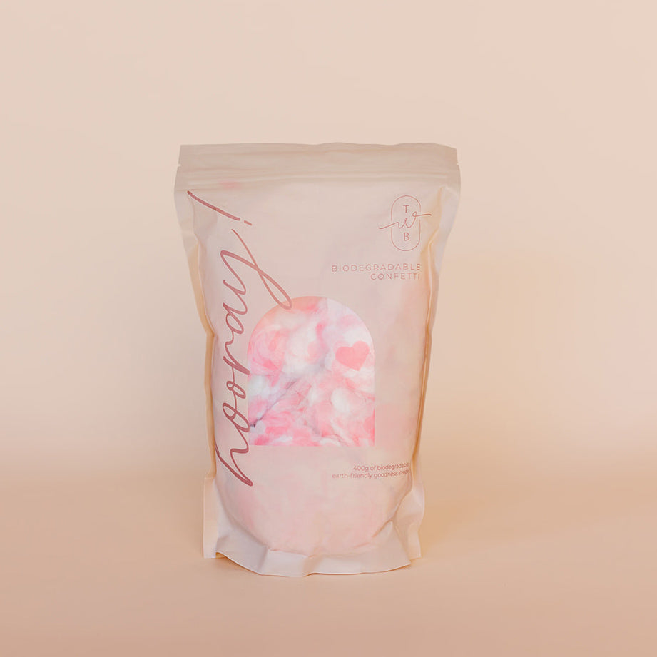 strawberries and cream heart|Biodegradable Confetti - Heart (Bag Only) - The Whole Bride