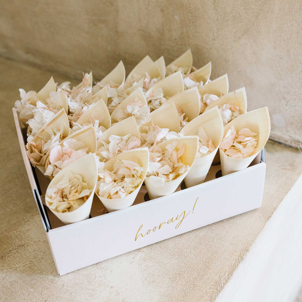 white|Confetti Cone Tray - The Whole Bride