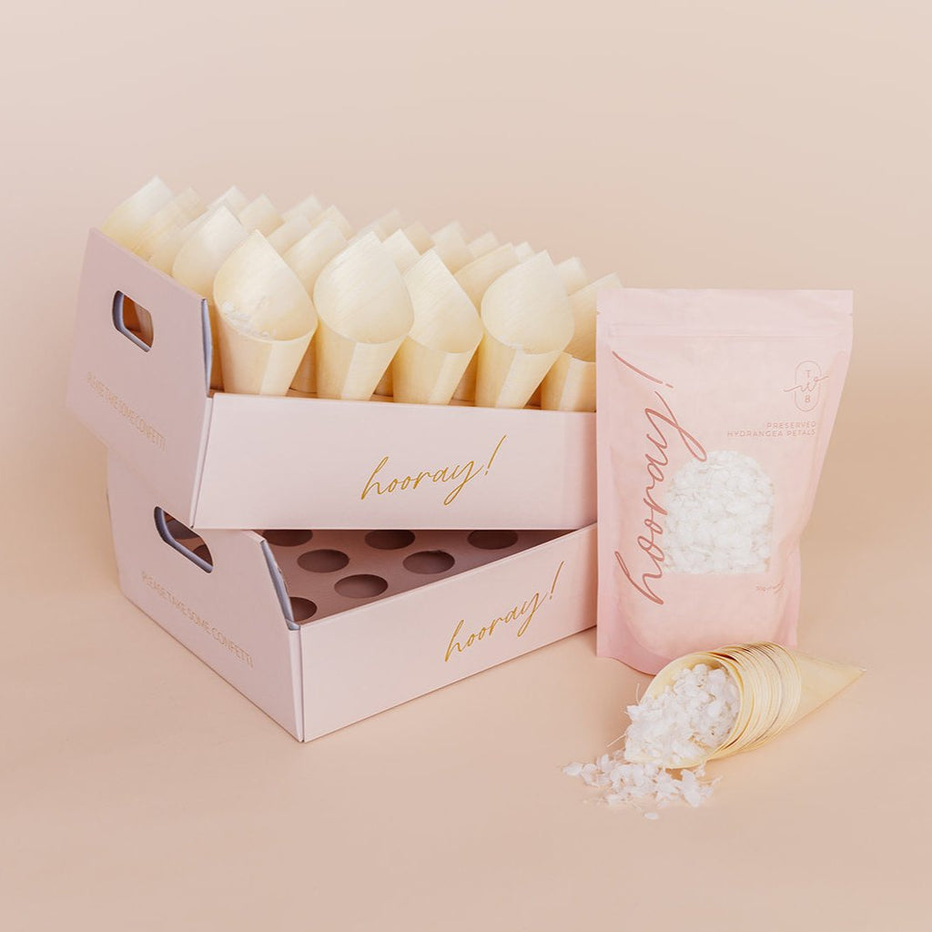 nude pink|Confetti Cone Tray - The Whole Bride