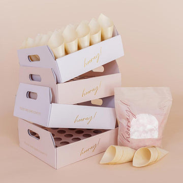 The Ultimate Confetti Bundle - Heart (cones, confetti + trays) - The Whole Bride