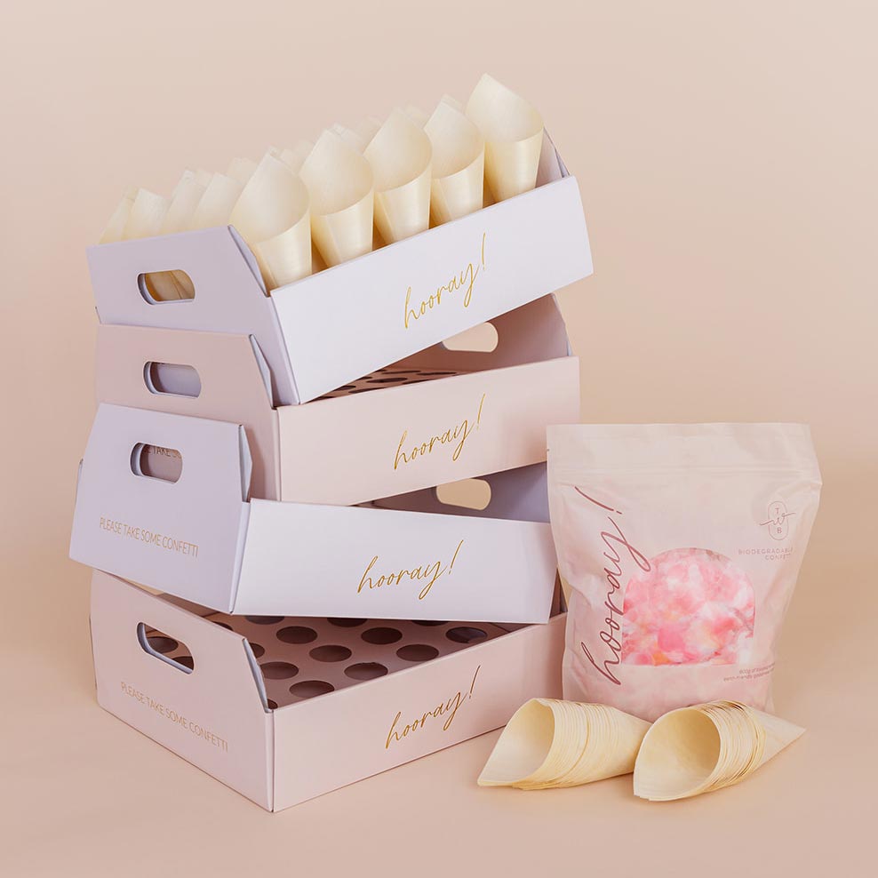 sherbet heart|The Ultimate Confetti Bundle - Heart (cones, confetti + trays) - The Whole Bride